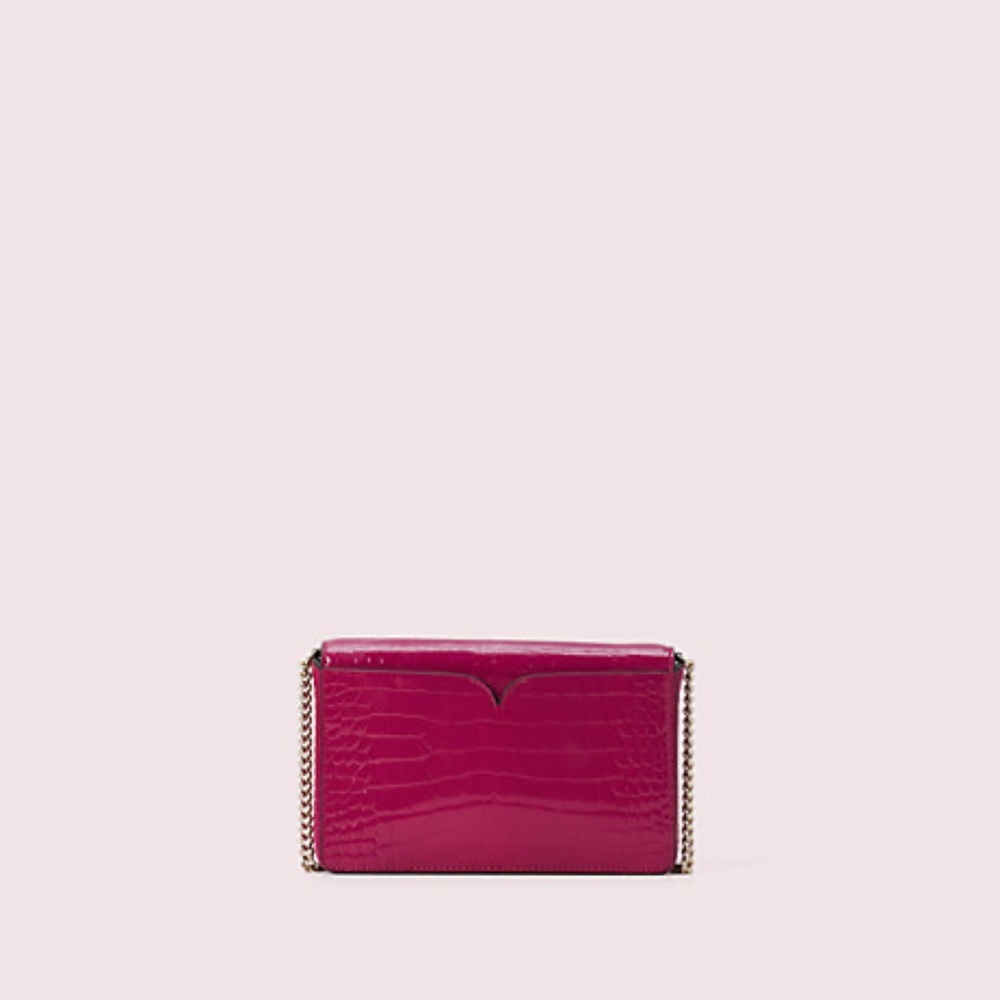 Kate Spade Romy Croc-Embossed Chain Wallet - Picture 7 of 7
